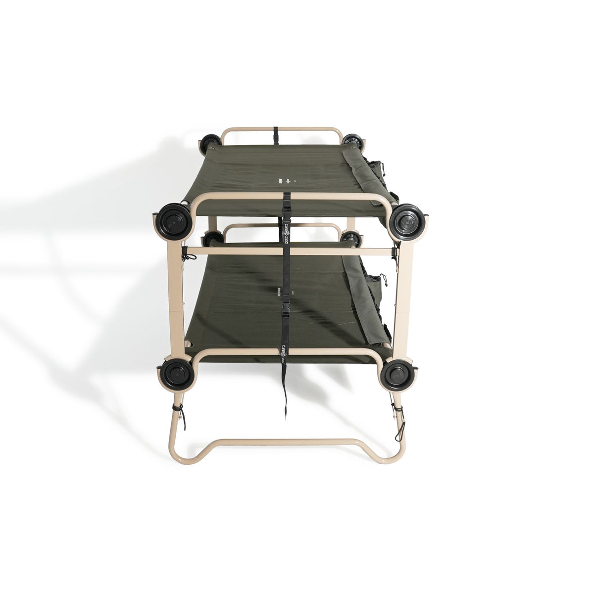 Arm-O-Bunk Bunk Bed with Side Organisers - Olive Green