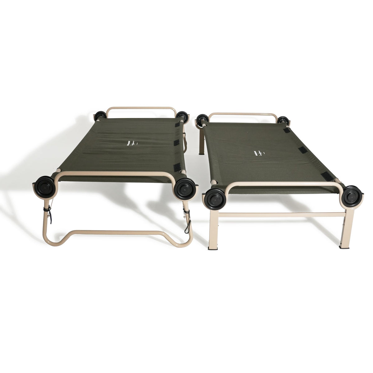 Arm-O-Bunk Bunk Bed with Side Organisers - Olive Green